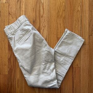 Bevy Flog sz 26 golf white Patterned slacks Pants great pre owned condition